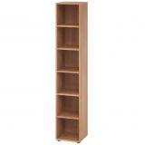 Regal 6 Ordnerhöhen SMART | 40 cm breit | Nussbaum hell Regal 6 Ordnerhöhen SMART | 40 cm breit | Nussbaum hell