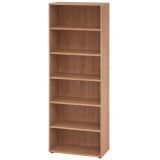 Regal 6 Ordnerhöhen SMART | 80 cm breit | Nussbaum hell Regal 6 Ordnerhöhen SMART | 80 cm breit | Nussbaum hell