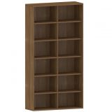 Regal 6 Ordnerh�hen STYLE | 120 cm breit | Nussbaum