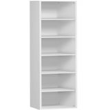 Regal 6 Ordnerh�hen STYLE | 80 cm breit | Wei�