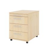 Rollcontainer LIGHT | mit 3 Sch�ben | Ahorn