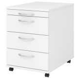 Rollcontainer LIGHT | mit 3 Schüben + Utensilienauszug | Weiß classic Rollcontainer LIGHT | mit 3 Schüben + Utensilienauszug | Weiß classic
