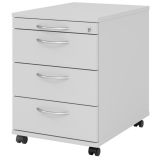 Rollcontainer PROFI | mit 3 Schüben + Utensilienauszug | Lichtgrau Rollcontainer PROFI | mit 3 Schüben + Utensilienauszug | Lichtgrau