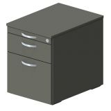 Rollcontainer STYLE | 60 cm tief | mit H�ngeregistratur + Utensilienauszug | Graphit
