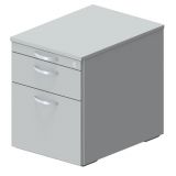 Rollcontainer STYLE | 60 cm tief | mit H�ngeregistratur + Utensilienauszug | Hellgrau
