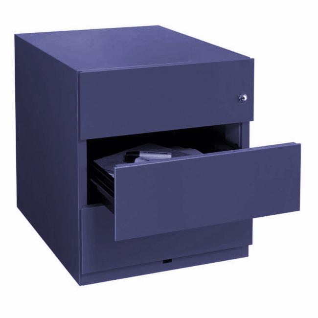 Rollcontainer aus Stahl mit 3 Universal Schubladen| verdeckte