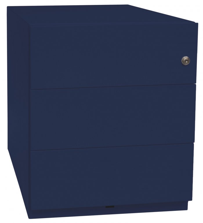 Rollcontainer aus Stahl mit 3 Universal Schubladen| verdeckte