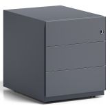 Rollcontainer aus Metall | mit 3 Schubladen | Graphit Rollcontainer aus Metall | mit 3 Schubladen | Graphit