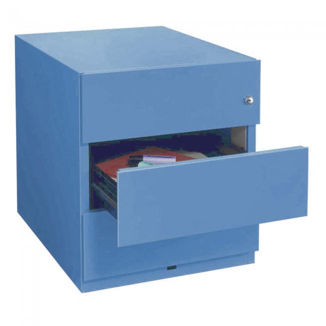 Rollcontainer aus Stahl mit 3 Universal Schubladen| verdeckte