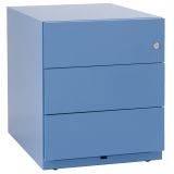 Rollcontainer aus Metall | mit 3 Schubladen | Hellblau Rollcontainer aus Metall | mit 3 Schubladen | Hellblau