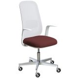 Bürostuhl Drehstuhl SKATE | inklusive Armlehnen | Bezug Barrique Red