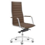 Ledersessel Chefsessel VEGA Line | Kunstleder/Echtleder dunkelbraun