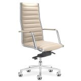Ledersessel Chefsessel VEGA Line | Kunstleder/Echtleder elfenbein