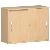 Schiebetürenschrank 2 Ordnerhöhen STYLE | Breite 100 cm | Buche Natur Schiebetürenschrank 2 Ordnerhöhen STYLE | Breite 100 cm | Buche Natur