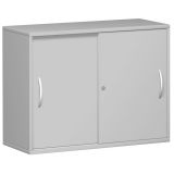 Schiebetürenschrank 2 Ordnerhöhen STYLE | Breite 100 cm | Hellgrau Schiebetürenschrank 2 Ordnerhöhen STYLE | Breite 100 cm | Hellgrau