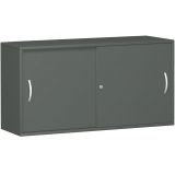 Schiebetürenschrank 2 Ordnerhöhen STYLE | Breite 160 cm | Graphit Schiebetürenschrank 2 Ordnerhöhen STYLE | Breite 160 cm | Graphit