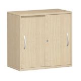 Schiebetürenschrank 2 Ordnerhöhen STYLE | Breite 80 cm | Ahorn hell Schiebetürenschrank 2 Ordnerhöhen STYLE | Breite 80 cm | Ahorn hell