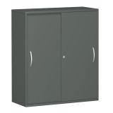 Schiebetürenschrank 3 Ordnerhöhen STYLE | Breite 100 cm | Graphit Schiebetürenschrank 3 Ordnerhöhen STYLE | Breite 100 cm | Graphit