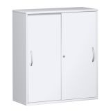 Schiebet�renschrank 3 Ordnerh�hen STYLE | Breite 100 cm | Wei�