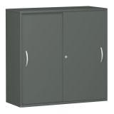 Schiebet�renschrank 3 Ordnerh�hen STYLE | Breite 120 cm | Graphit