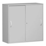 Schiebetürenschrank 3 Ordnerhöhen STYLE | Breite 120 cm | Hellgrau Schiebetürenschrank 3 Ordnerhöhen STYLE | Breite 120 cm | Hellgrau