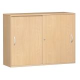 Schiebetürenschrank 3 Ordnerhöhen STYLE | Breite 160 cm | Buche Natur Schiebetürenschrank 3 Ordnerhöhen STYLE | Breite 160 cm | Buche Natur