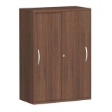 Schiebetürenschrank 3 Ordnerhöhen STYLE | Breite 80 cm | Nussbaum Schiebetürenschrank 3 Ordnerhöhen STYLE | Breite 80 cm | Nussbaum