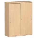 Schiebetürenschrank 4 Ordnerhöhen STYLE | Breite 100 cm | Buche Natur Schiebetürenschrank 4 Ordnerhöhen STYLE | Breite 100 cm | Buche Natur