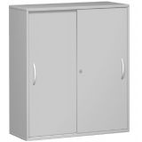 Schiebetürenschrank 4 Ordnerhöhen STYLE | Breite 120 cm | Hellgrau Schiebetürenschrank 4 Ordnerhöhen STYLE | Breite 120 cm | Hellgrau