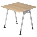 Schreibtisch ALPHA | 80 x 80 cm | Eiche