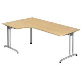 Schreibtisch BETA | Eckwinkelform 200 x 120 cm | Ahorn