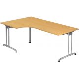 Schreibtisch BETA | Eckwinkelform 200 x 120 cm | Buche Schreibtisch BETA | Eckwinkelform 200 x 120 cm | Buche