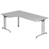 Schreibtisch BETA | Eckwinkelform 200 x 120 cm | Lichtgrau