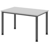 Schreibtisch HERA graphit | 120 x 80 cm | Lichtgrau