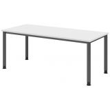 Schreibtisch HERA graphit | 180 x 80 cm | Weiß classic Schreibtisch HERA graphit | 180 x 80 cm | Weiß classic