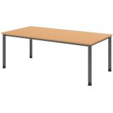 Schreibtisch HERA graphit | 200 x 100 cm | Buche