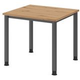 Schreibtisch HERA graphit | 80 x 80 cm | Eiche Rustikal Schreibtisch HERA graphit | 80 x 80 cm | Eiche Rustikal