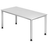 Schreibtisch HERA silver | 160 x 80 cm | Weiß classic Schreibtisch HERA silver | 160 x 80 cm | Weiß classic