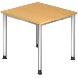 Schreibtisch HERA silver | 80 x 80 cm | Buche