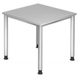 Schreibtisch HERA silver | 80 x 80 cm | Lichtgrau Schreibtisch HERA silver | 80 x 80 cm | Lichtgrau