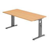 Schreibtisch OMEGA | Gestell graphit | 160 x 80 cm | Buche Schreibtisch OMEGA | Gestell graphit | 160 x 80 cm | Buche