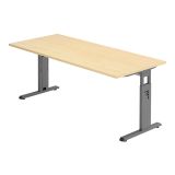 Schreibtisch OMEGA | Gestell graphit | 180 x 80 cm | Ahorn Schreibtisch OMEGA | Gestell graphit | 180 x 80 cm | Ahorn