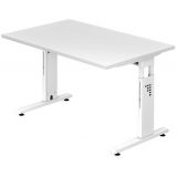 Schreibtisch OMEGA | Gestell weiß | 120 x 80 cm | Weiß classic Schreibtisch OMEGA | Gestell weiß | 120 x 80 cm | Weiß classic