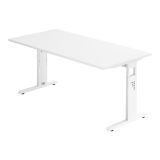 Schreibtisch OMEGA | Gestell weiß | 160 x 80 cm | Weiß classic Schreibtisch OMEGA | Gestell weiß | 160 x 80 cm | Weiß classic