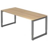 Schreibtisch RESTART | Gestell graphit | 180 x 80 cm | Eiche
