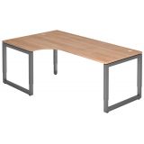 Schreibtisch RESTART | Gestell graphit | 200 x 120 cm | Nussbaum hell Schreibtisch RESTART | Gestell graphit | 200 x 120 cm | Nussbaum hell