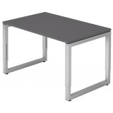 Schreibtisch RESTART | Gestell silber | 120 x 80 cm | Graphit Schreibtisch RESTART | Gestell silber | 120 x 80 cm | Graphit