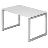Schreibtisch RESTART | Gestell silber | 120 x 80 cm | Weiß classic Schreibtisch RESTART | Gestell silber | 120 x 80 cm | Weiß classic