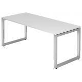Schreibtisch RESTART | Gestell silber | 180 x 80 cm | Weiß classic Schreibtisch RESTART | Gestell silber | 180 x 80 cm | Weiß classic