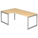 Schreibtisch RESTART | Gestell silber | 200 x 120 cm | Ahorn Schreibtisch RESTART | Gestell silber | 200 x 120 cm | Ahorn